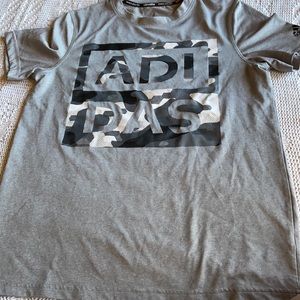 L 14/16 ADIDAS CLIMALITE SHORT SLEEVED T-SHIRT EUC